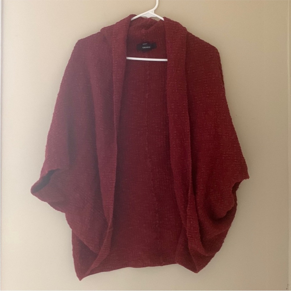 Forever 21 Rich Red Knit Sweater